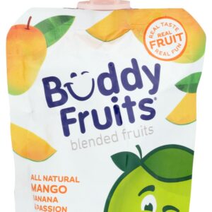 BUDDY FRUITS: Mango Banana And Passion Blended Fruits, 3.2 oz