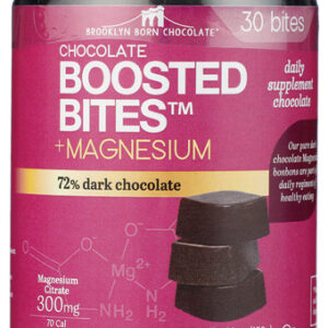BROOKLYN BORN CHOCOLATE: Magnesium Dark Chocolate Bites, 5.29 oz