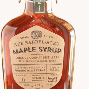 FINDING HOME FARMS: Rye Barrel-Aged Maple Syrup, 8.45 fo