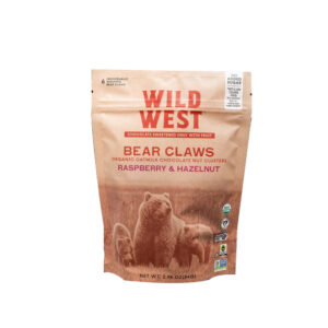 WILD WEST: Raspberry And Hazelnut Bear Claws, 2.96 oz