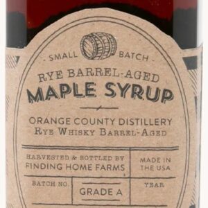 FINDING HOME FARMS: Rye Barrel-Aged Maple Syrup FHB, 8 fo