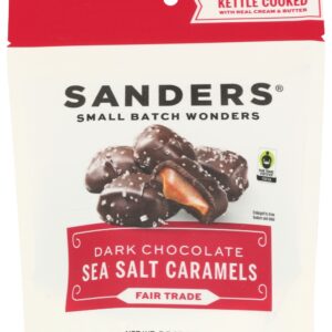 SANDERS: Fair Trade Dark Chocolate Sea Salt Caramels, 5.5 oz