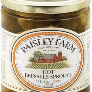 PAISLEY FARM: Hot Brussel Sprouts, 16 oz