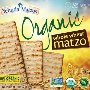 YEHUDA: 100% Organic Whole Wheat Matzo, 10.5 oz