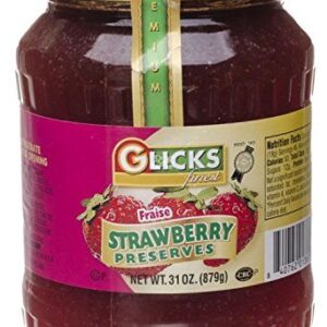 GLICKS: Strawberry Preserves, 31 oz