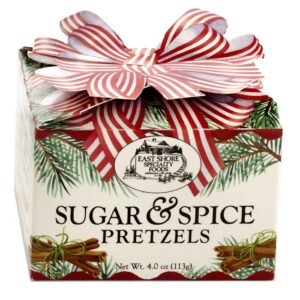 EAST SHORE: Sugar & Spice Pretzels Gift Box, 4 oz