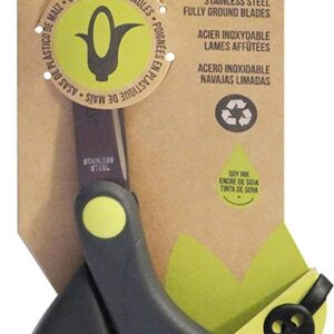 ONYX & GREEN: Corn Plastic Black Scissors, 1 pc