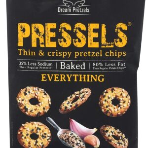 PRESSELS: Baked Everything Thin & Crispy Pretzel Chips, 7.1 oz