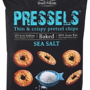 PRESSELS: Original Baked Sea Salt Thin & Crispy Pretzel Chips, 7.1 oz