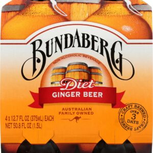 BUNDABERG: Soda Gngr Beer Diet 4Pk, 1500 ml