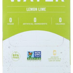 LIMITLESS: Lemon Lime Sparkling Water 8 Pk, 96 fo