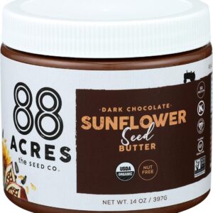 88 ACRES: Dark Chocolate Sunflower Seed Butter, 14 oz