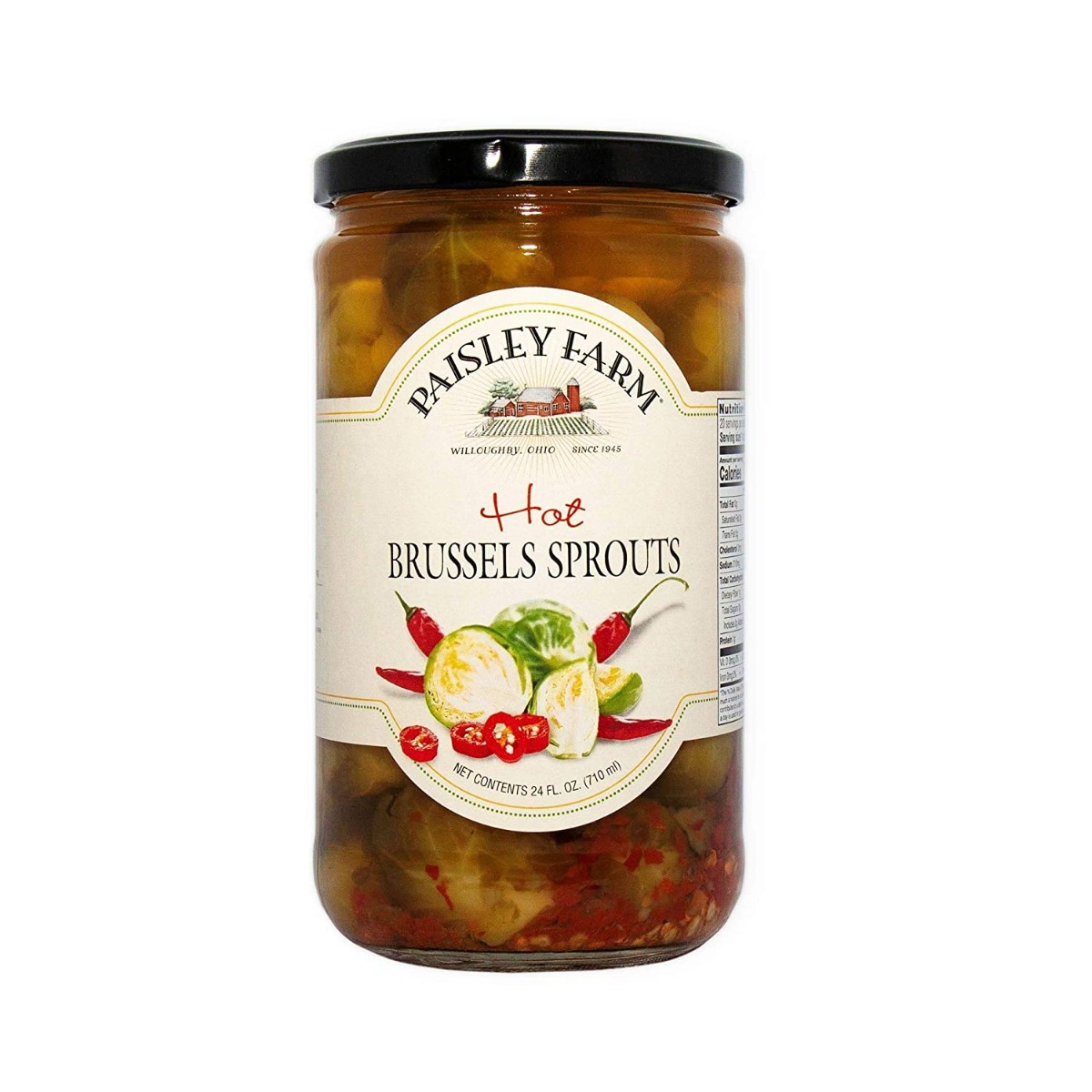 PAISLEY FARM: Hot Brussels Sprouts, 24 oz