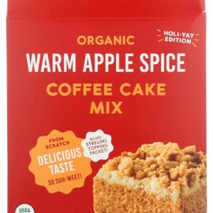 FOODSTIRS: Organic Warm Apple Spice Coffee Cake Mix, 20.5 oz