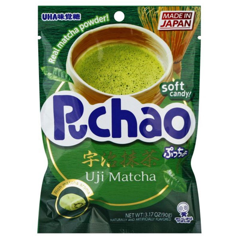 UHA MIKAKUTO: Puchao Uji Matcha Candy, 3.17 oz