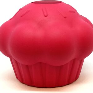 MUTTS KICK BUTT: Large Cupcake Durable Rubber Chew Dog Toy & Treat Dispenser, 1 ea