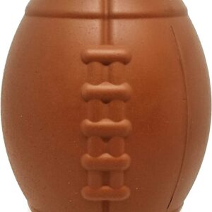 MUTTS KICK BUTT: Large Football Durable Rubber Chew Dog Toy & Treat Dispenser, 1 ea