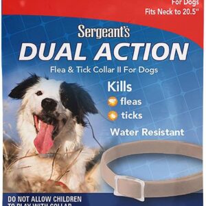 SERGEANT: Dual Action Flea & Tick Collar for Dog, 1 ea