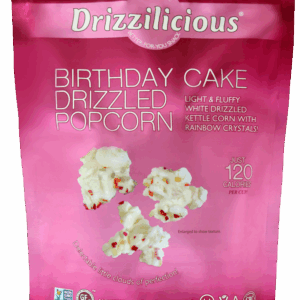 DRIZZILICIOUS: Birthday Cake Drizzled Popcorn, 3.6 oz