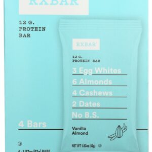 RXBAR: Vanilla Almond Bar 4 Count Bars, 7.32 oz