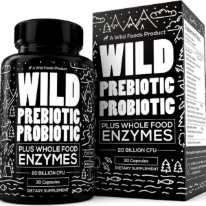 WILD FOODS CO: Prebiotic & Probiotic + Digestive Enzyme Blend, 30 cp