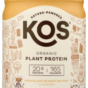 KOS: Organic Plant Protein Chocolate Peanut Butter, 13.75 OZ