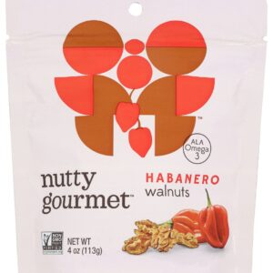 THE NUTTY GOURMET: Habanero Walnuts, 4 oz