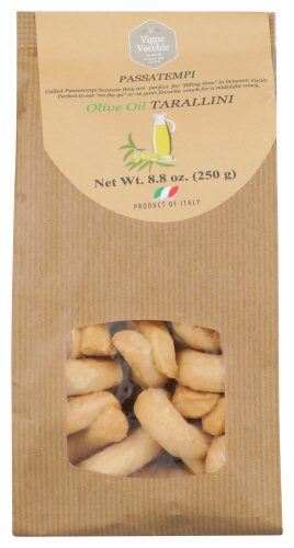 VIGNE VECCHIE: Tarallini with Olive Oil, 8.8 oz