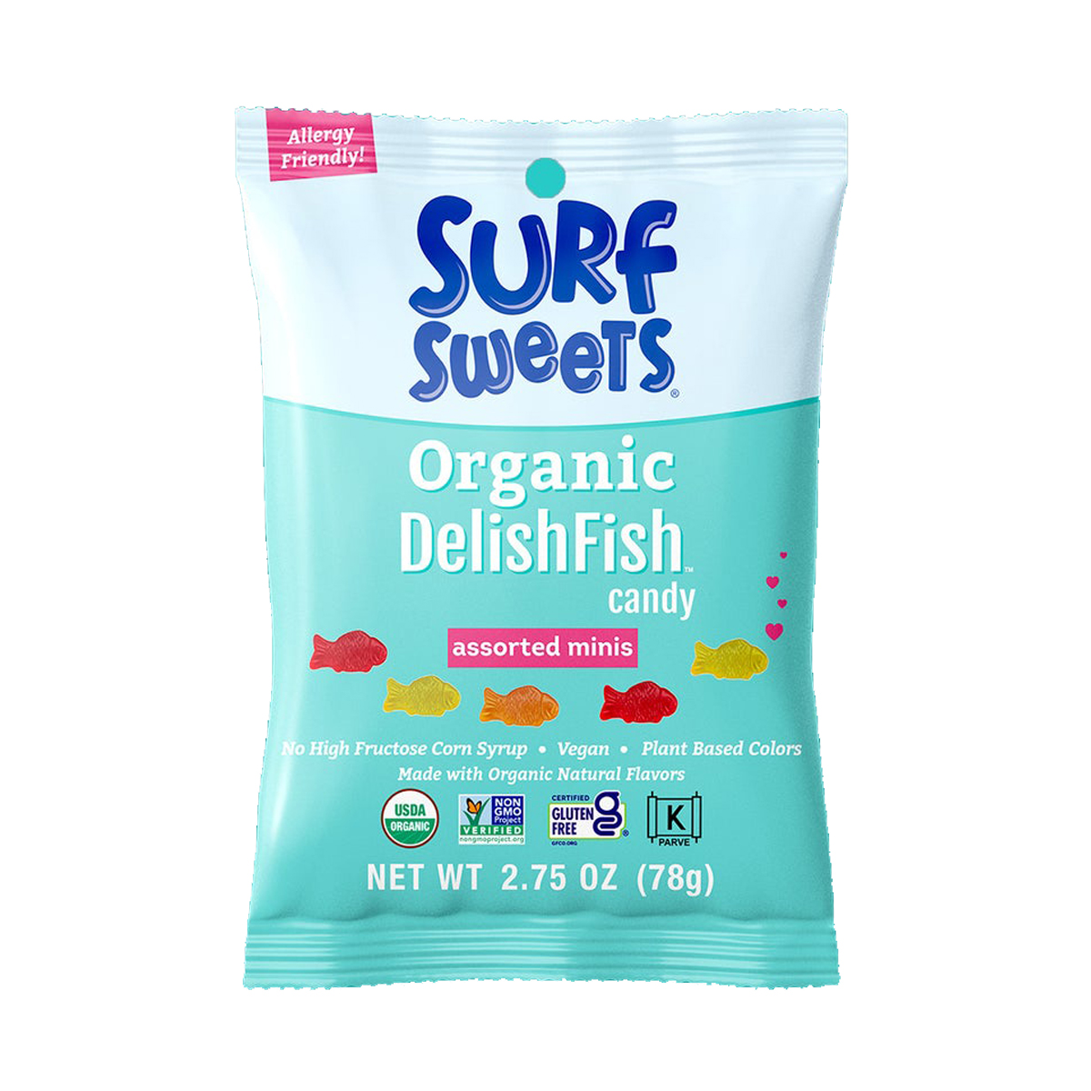 SURF SWEETS: Organic DelishFish Assorted Minis, 2.75 oz