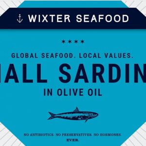 WIXTER SEAFOOD: Small Sardines in Olive Oil, 4 oz