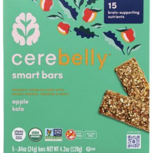 CEREBELLY: Apple Kale Toddler Bar, 4.2 oz