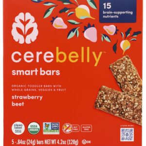 CEREBELLY: Strawberry Beet Smart Bars, 4.2 oz