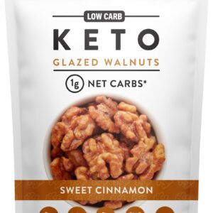 NUTRAIL: Sweet Cinnamon Keto Glazed Walnuts, 4 oz