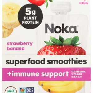 NOKA: Strawberry Banana Superfood Smoothie Immunity Boost, 16.9 oz