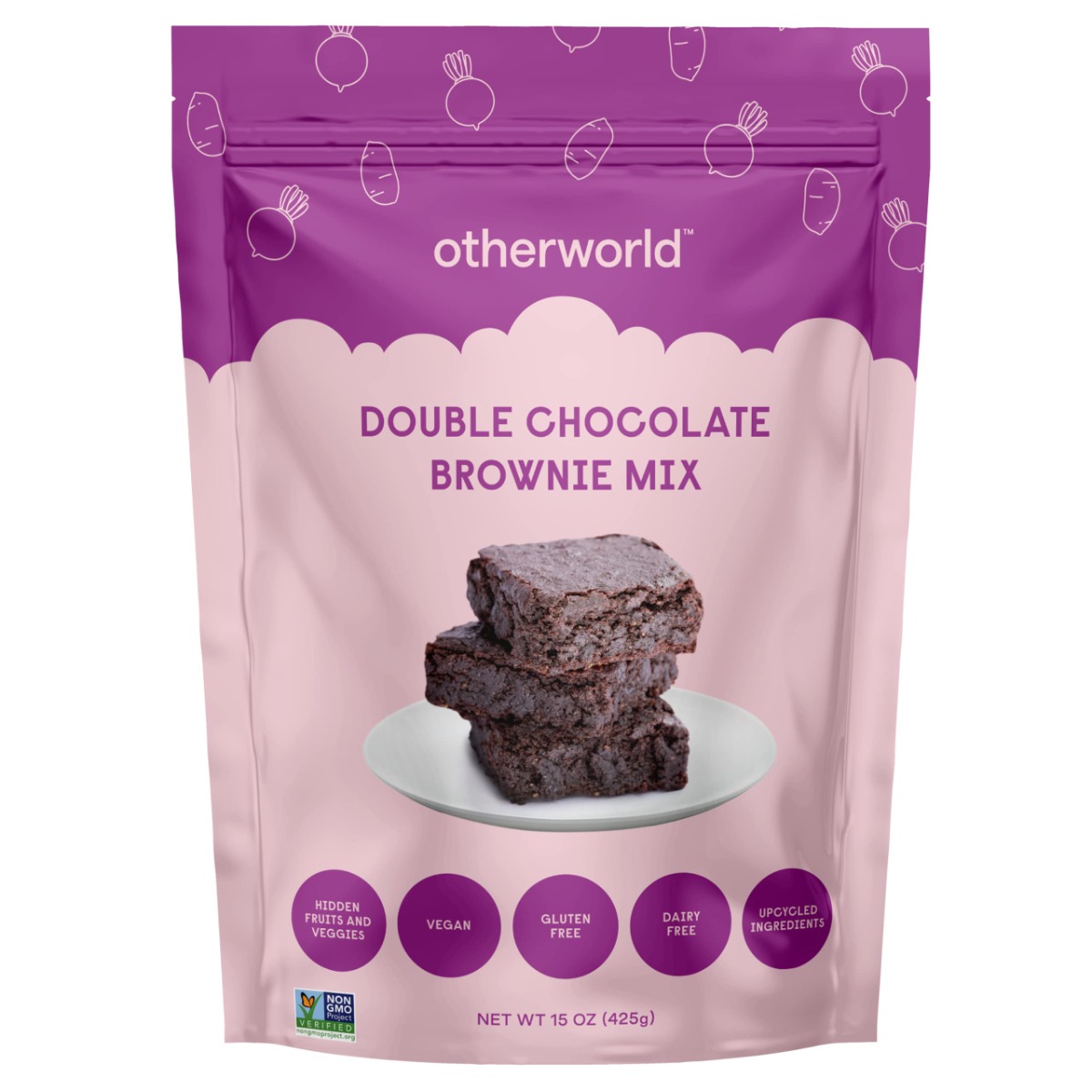 OTHERWORLD: Mix Gluten Free Brownie Pb, 15 OZ