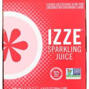 IZZE BEVERAGE: Strawberry Sparkling Juice, 33.6 fo