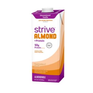 STRIVE: Almond milk Unsweetened Vanilla Plus Protein, 32 fl oz