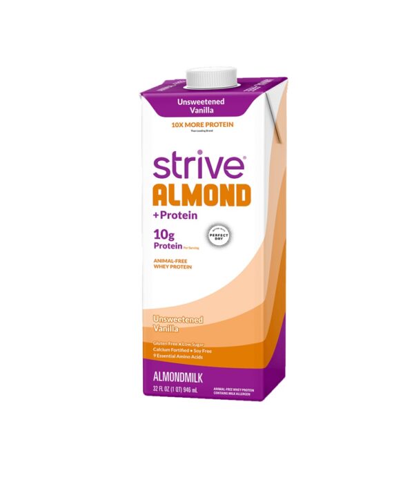 STRIVE: Almond milk Unsweetened Vanilla Plus Protein, 32 fl oz
