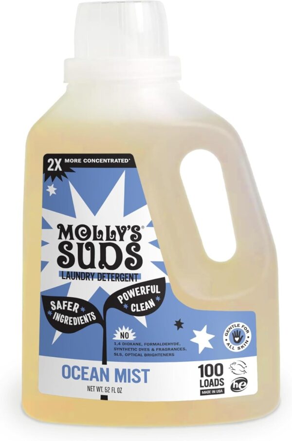 MOLLY SUDS: Ocean Mist Liquid Laundry Detergent, 52 fl oz