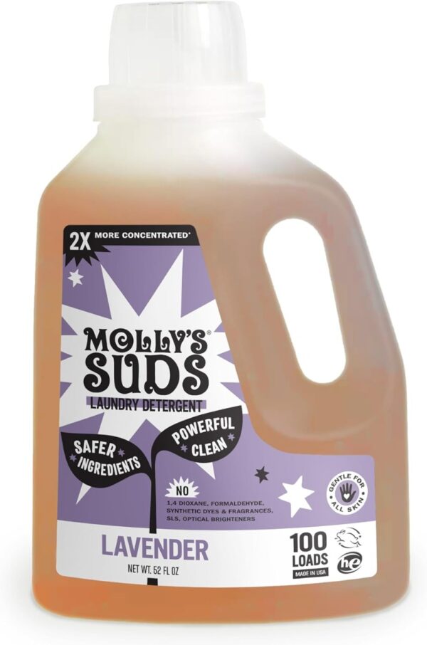 MOLLY SUDS: Lavender Liquid Laundry Detergent, 52 fl oz