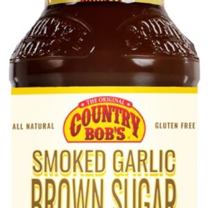 COUNTRY BOBS: Smoke Garlic Brown Sugar Wing Sauce, 18 oz