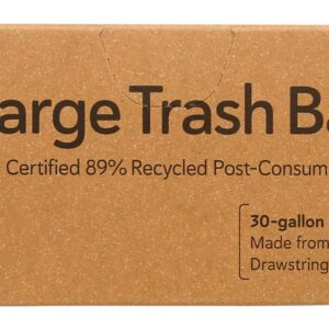 IF YOU CARE: 30 Gallon Recycled Trash Bags, 10 bg