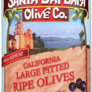 SANTA BARBARA: California Large Pitted Ripe Olives, 6 oz