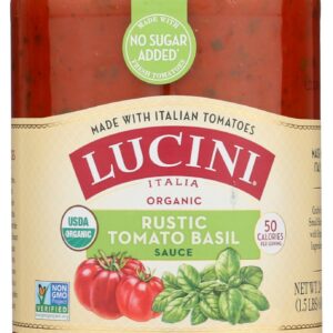 LUCINI: Organic Rustic Tomato Basil Sauce, 24 oz