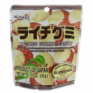 KASUGAI: Lychee Gummy Candy, 1.76 oz