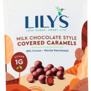 LILYS SWEETS: Milk Chocolate Style Covered Caramels, 3.5 oz