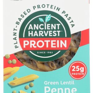 ANCIENT HARVEST: Plant Based Protein Pasta Green Lentil Penne, 9.6 oz