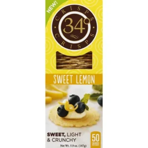 34 DEGREES: Crisps Sweet Lemon, 5.9 oz