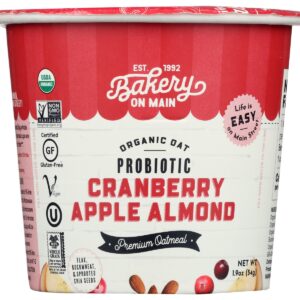 BAKERY ON MAIN: Oatmeal Cup Crn Ap Almn, 1.9 oz