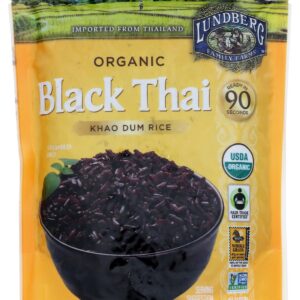 LUNDBERG: Rice Blck Thai Khao Dum, 8 oz